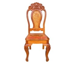Bộ bàn ăn 8 ghế gỗ căm xe mặt gỗ bên cao cấp BA02