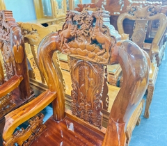 Bộ ghế mã đáo thành công giá rẻ tay 12 gỗ tràm 6 món