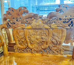 Bộ bàn ghê salon nghê gỗ bên giá rẻ 6 món tay 10