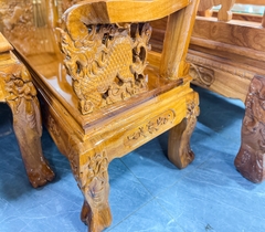 Bộ bàn ghê salon nghê gỗ bên giá rẻ 6 món tay 10