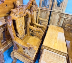 Bộ bàn ghê salon nghê gỗ bên giá rẻ 6 món tay 10