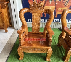 Bộ salon Tứ Linh 6 món tay 12 gỗ tràm bông vàng