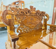 Bộ salon bát tiên tay khuỳnh giá rẻ gỗ bên 6 món