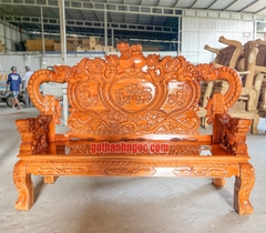 Bộ ghế salon nghê tay khuỳnh 6 món gỗ tràm