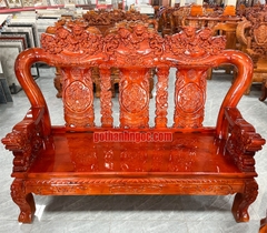 Bộ salon nghê VIP 6 món mặt 3cm gỗ tràm