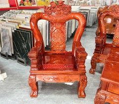 Bộ salon nghê VIP 6 món mặt 3cm gỗ tràm