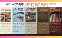 Bật mí 5 mã da bọc sofa hot nhất 2025 chỉ có tại Vân Hà Tradico
