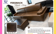 Feedback chủ xưởng nội thất - Khách hàng khen hết lời mã da VRL 717