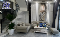 Da siêu chống mực mã SCM-906 lên sofa phòng khách quá đẹp - Khách hàng chốt đơn sau 1 lần trải nghiệm