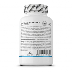 Viên Nang Bổ Sung Omega-3 + D3, K2 & E - 90 Viên