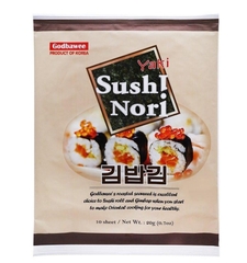 Rong biển cuộn cơm Godbawee Sushi Nori 10 lá