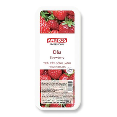 ANDROS- Frozen Strawberry - Dâu Đông Lạnh 600g (Nguyên trái)