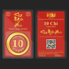 Nhẫn 10 chỉ tròn trơn ép vỉ Kim Ngân Phúc bản vị