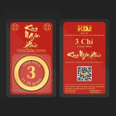 Nhẫn 3 chỉ tròn trơn ép vỉ Kim Ngân Phúc bản vị