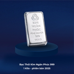 Bạc Thỏi Kim Ngân Phúc 999 1Kilo Phiên Bản 2025