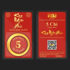 Nhẫn 5 chỉ tròn trơn ép vỉ Kim Ngân Phúc bản vị