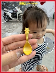 Thìa vàng rồng vàng 24k bản 1 chỉ