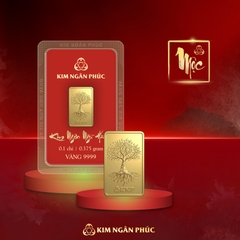 KIM NGÂN NGŨ HÀNH - MỘC 0.1 CHỈ VÀNG 999.9