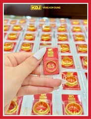 Nhẫn 0.5 chỉ tròn trơn ép vỉ Kim Ngân Phúc bản vị