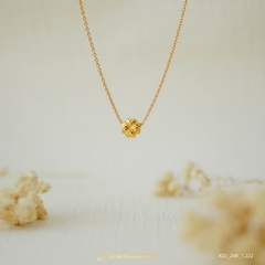 Dây chuyền Cỏ 4 Lá May Mắn 24k