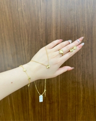 Lắc tay cỏ 4 lá vàng 10k