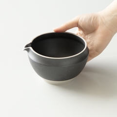 Bát ORIGAMI Katakuchi chawan sứ Liston cao cấp để pha matcha (100% Made in Japan)
