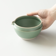 Bát ORIGAMI Katakuchi chawan sứ Liston cao cấp để pha matcha (100% Made in Japan)