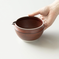 Bát ORIGAMI Katakuchi chawan sứ Liston cao cấp để pha matcha (100% Made in Japan)
