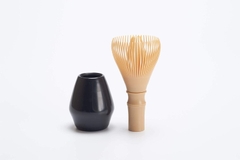 Set Chổi nhựa cao cấp Chasen Resin pha matcha (100% Made in Japan) - Gồm đế giữ chổi Naoshi