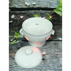 Bát sứ hâm nóng và giữ ấm thức ăn bằng cồn hoặc nến