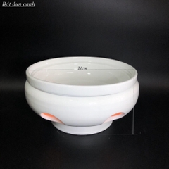 Bát sứ hâm nóng và giữ ấm thức ăn bằng cồn hoặc nến