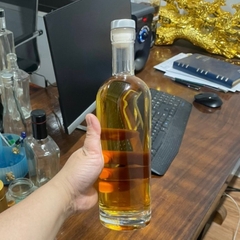 Chai thủy tinh đựng rượ.u 500ml cổ thấp