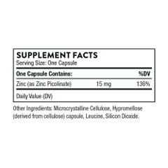 Thorne Zinc Picolinate 15mg (60 viên)