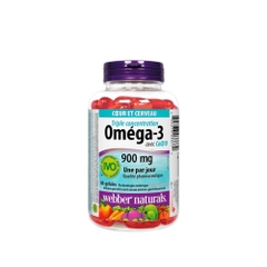 Webber Naturals Triple Strength Omega-3 with CoQ10 900mg (80 viên)