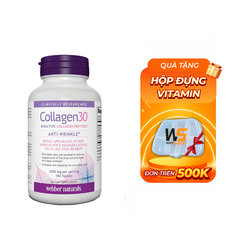 Webber Collagen 30 2500mg Bioactive Collagen Peptides (180 viên)