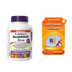 Webber Naturals Magnesium Bisglycinate 200mg (120 viên)