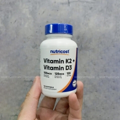 Nutricost Vitamin K2 + D3 (120 viên)