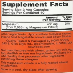 Now Magnesium Citrate (120 viên)