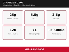 Dymatize ISO 100 5Lbs (71 Servings)