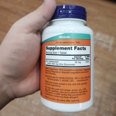 Now Zinc 50mg (100 viên)