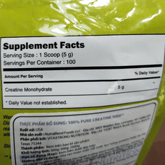 VitaXtrong 100% Pure Creatine 5000 (500g)