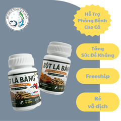 Bột Lá Bàng Dạng Viên Cho Cá Cảnh 15 Viên Kháng Khuẩn, Giảm Stress, Hỗ Trợ Lành Vây, Ổn Định Nước