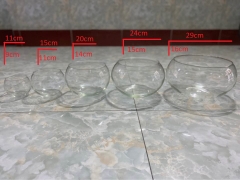 Chậu thủy tinh trang trí VX111, chậu thủy tinh trồng cây thủy sinh, bể cá mini để bàn, bể cá thuỷ sinh VX111