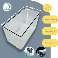 [FREESHIP HCM] Bể Cá Đúc Uốn Cong Hai Cạnh Mặt Trước SIZE 50cm