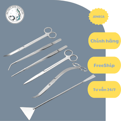 Kéo, Nhíp Cắt Tỉa Cắm Cây Thủy Sinh Jeneca Inox Chống Gỉ Chuyên Cho Thủy Sinh