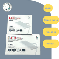 Jeneca Đèn Led Máng Kẹp Thành Bể Jeneca D15 D16 Độ Sáng Cao 8W 12W Chip RGB 3 in 1 Màu Trắng Kích Thước 15x6cm 20x8cm Cho Hồ Cá Dài Dưới 80cm