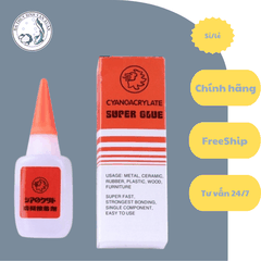 Keo Dán 502 Cyanoacrylate không tạo khói dán đá thủy sinh ( Tên dân dụng: Keo Dán Mica , Keo Dính Sư Tử Cam )