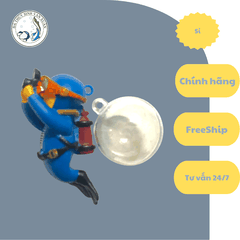 Đồ trang trí người nhái bể cá thợ lặn an toàn, có thể điều chỉnh vị trí, phù hợp với tất cả các loại cá và không có cạnh sắc