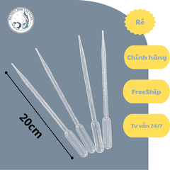 Ống Pipet Nhựa Dẻo | Ống Hút Artemia – Định Lượng Phân Thuốc Cá, Chất Bẩn