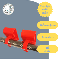 Kẹp Đèn Màu Đỏ Treo Đèn Kiềng Hồ Cá, Đèn Tròn, T8, T10